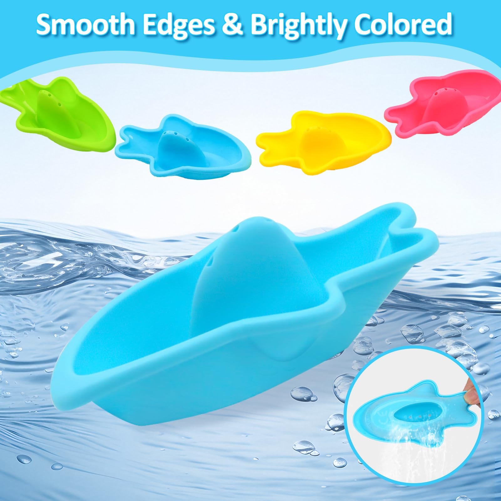 Набір іграшок для ванни для малюків від 1 до 4 років, 16 шт., фото №5