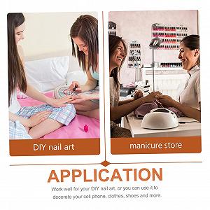 Подвеска для ногтей FRCOLOR Металл Пчелка Украшение для ногтей Свадебное украшение Стразы Украшения для ногтей Alloy 3D ABS, 40 шт synthetic.ua - Фото 1