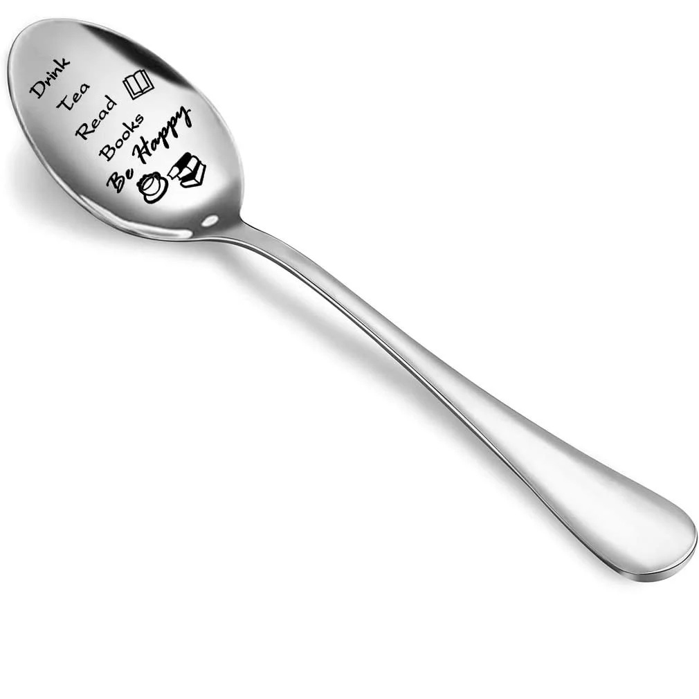 Чайна ложка з гравіюванням зі нержавіючої сталі для любителів чаю, фото №3 Чайна ложка з гравіюванням зі нержавіючої сталі для любителів чаю, фото №3