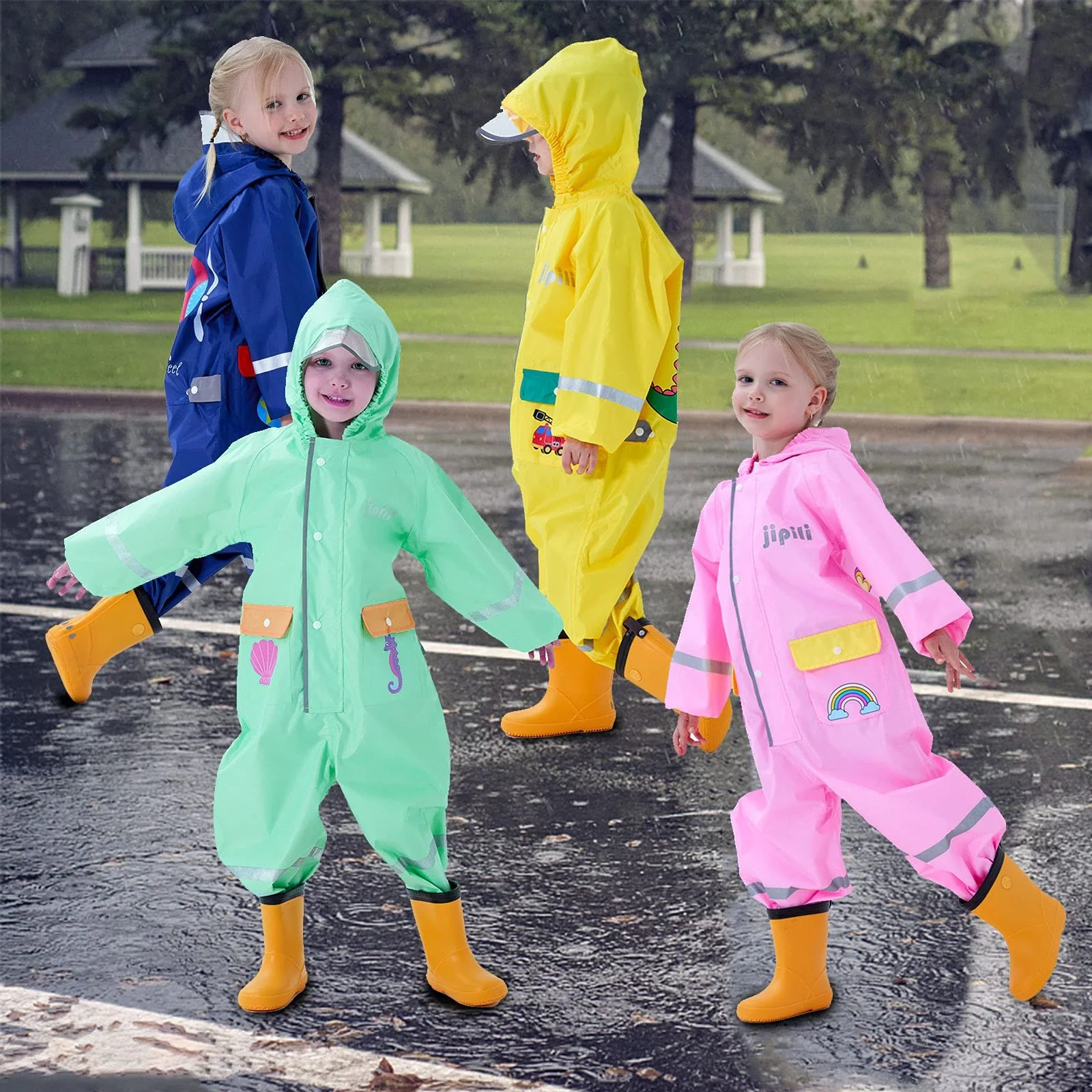 Дощовик Baogaier для хлопчиків, водонепроникний, фото №5 Дощовик Baogaier для хлопчиків, водонепроникний, фото №5