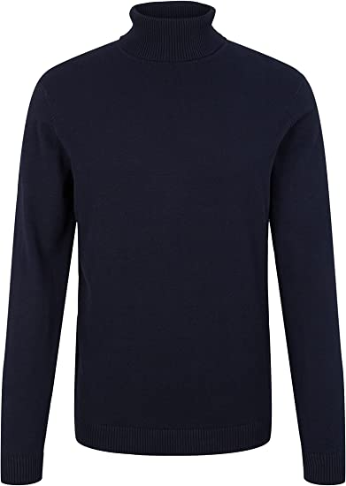 Джемпер FINE KNITTED TURTLE NECK 1032304-10668 Tom Tailor Темно-синій M, фото №4