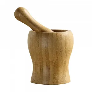 Ступка і товкач Дерев'яний для спецій і для використання на кухні ручної роботи - Фото 1
