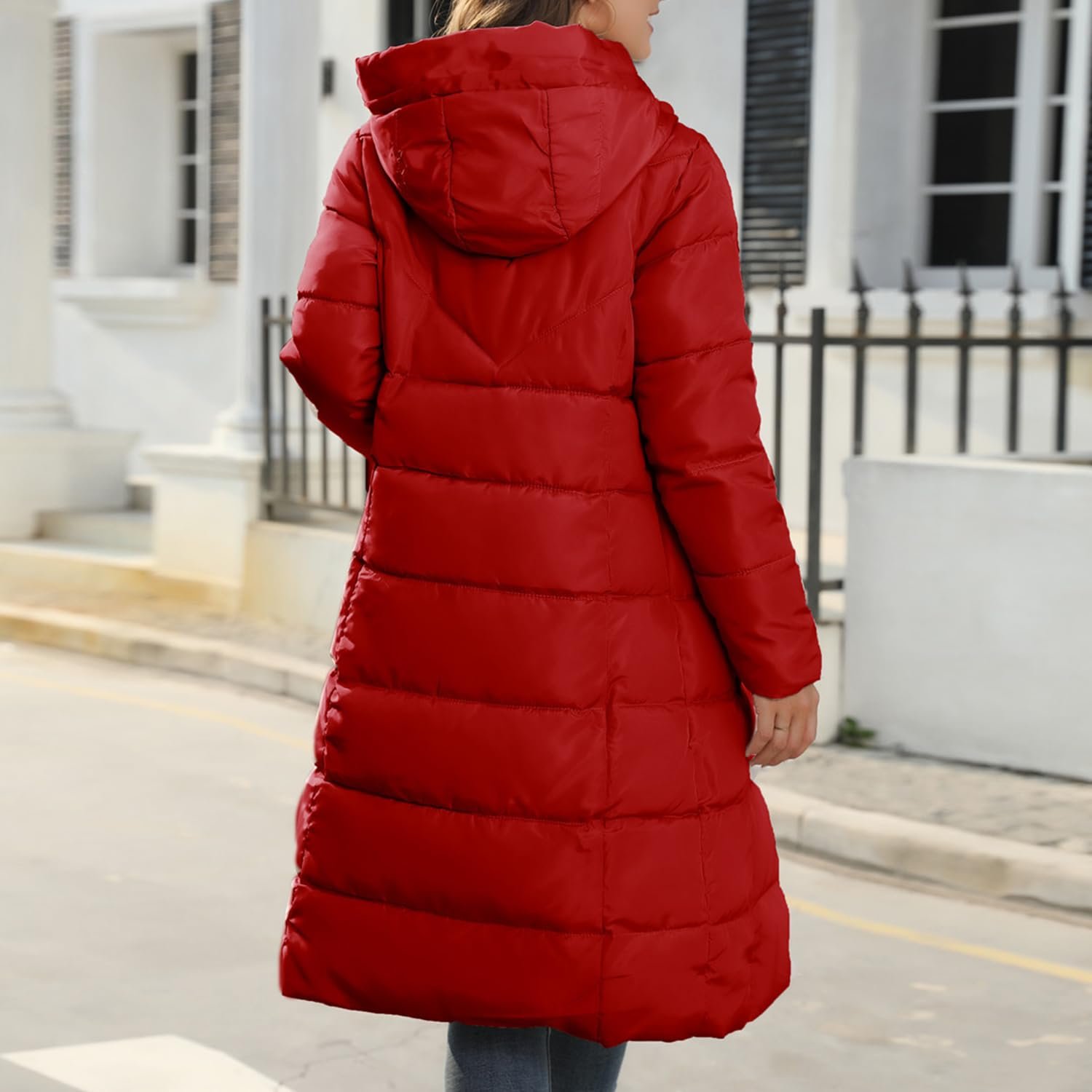 Жіноча зимова тепла стьобана куртка, фото №5