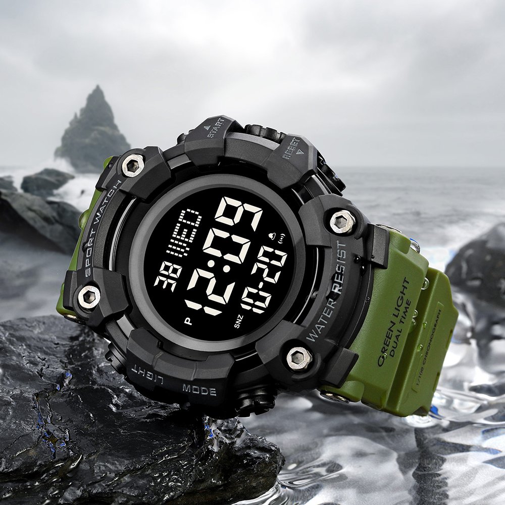 Годинник Skmei 1968 Military-Black, фото №4