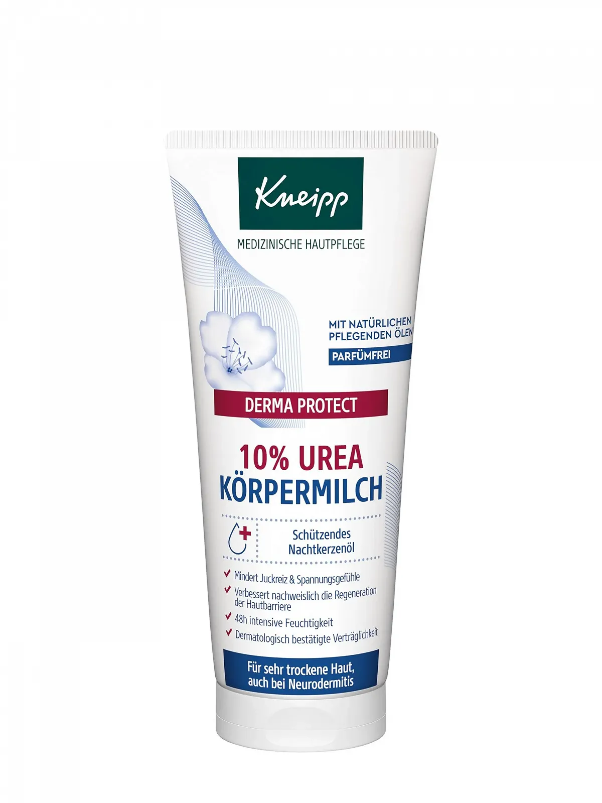 Молочко для тіла Kneipp Derma Protect 10% Urea Без запаху - Медичний догляд за шкірою при атопічному дерматиті - 200 мл, фото №6