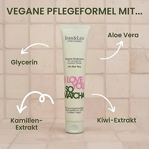 Крем для рук Jean & Len I Love You So Matcha для нормальної та сухої шкіри 75 мл synthetic.ua - Фото 1