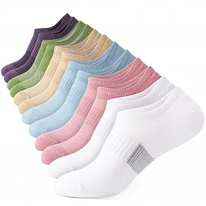 Носки для кроссовок Женские, спортивные носки с силиконом против скольжения, хлопковые дышащие невидимые носки для бега унисекс - Фото 1