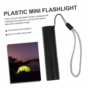 Фонарик OSALADI Телескопический LED Маленький USB Перезаряжаемый Алюминиевый сплав для кемпинга synthetic.ua - Фото 1