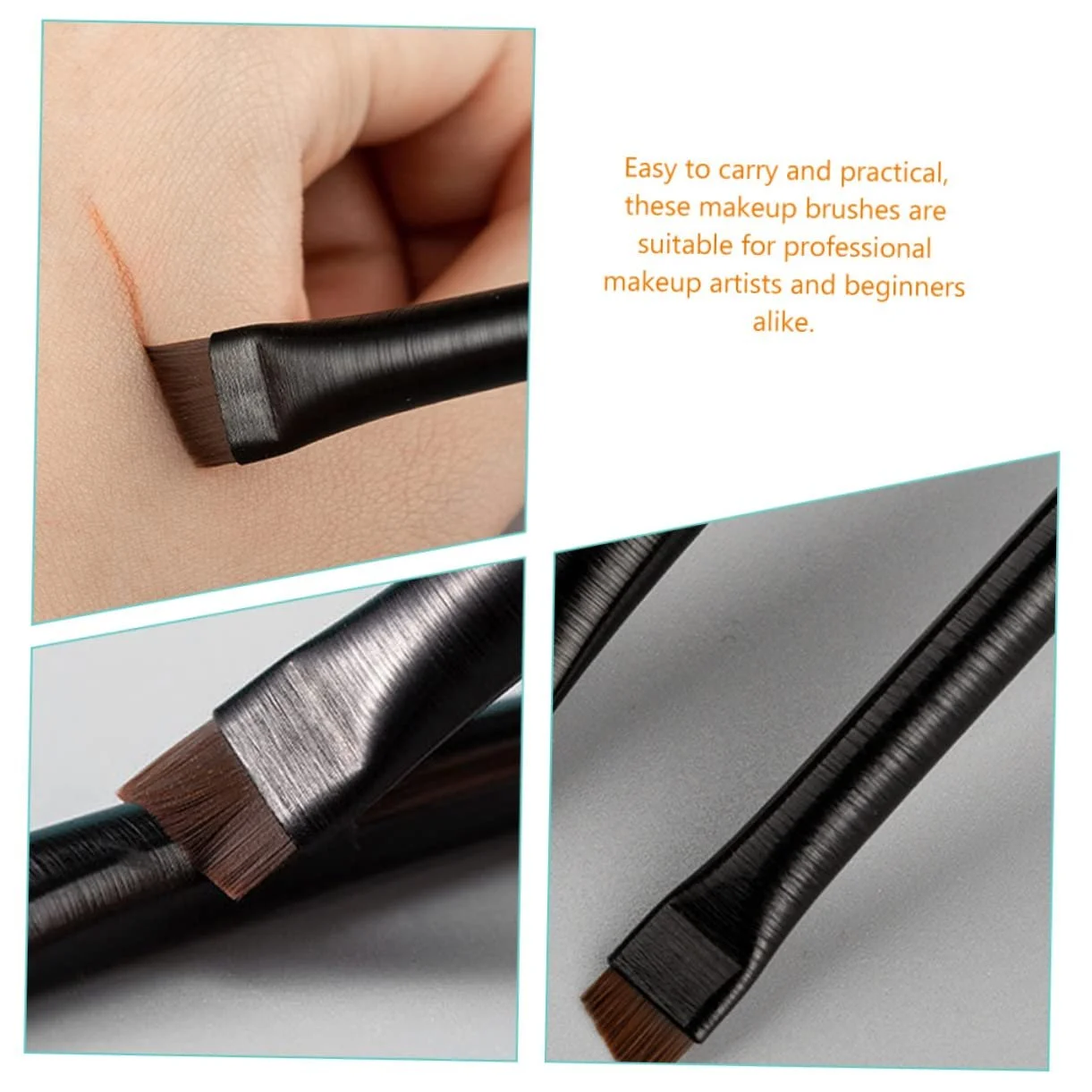 Кисти для подводки NOLITOY 12 шт. Abgewinkelter Черный, фото №5 Кисти для подводки NOLITOY 12 шт. Abgewinkelter Черный, фото №5