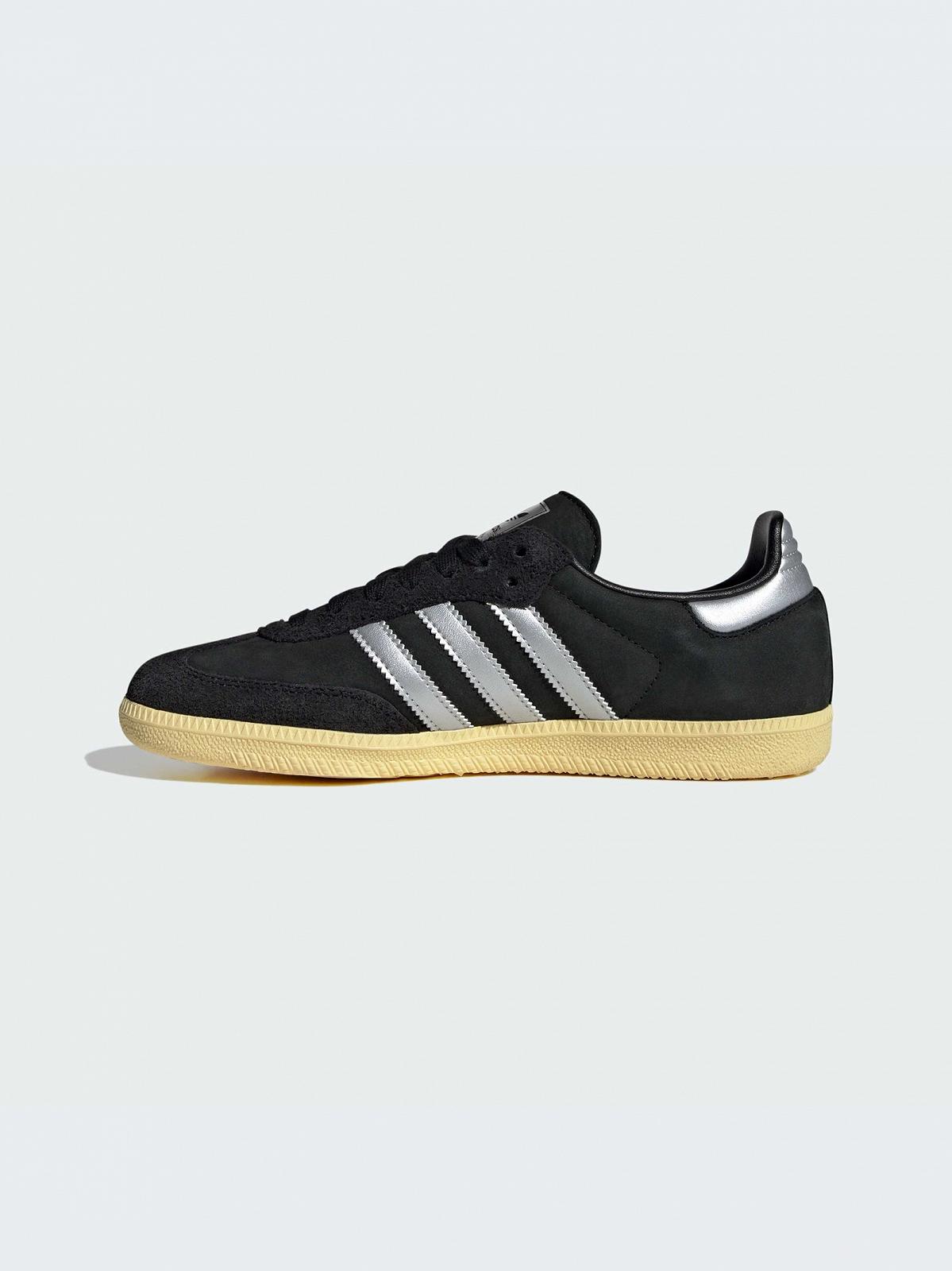 Кроссовки adidas Samba OG Core black / Metallic silver / Almost yellow, фото №4