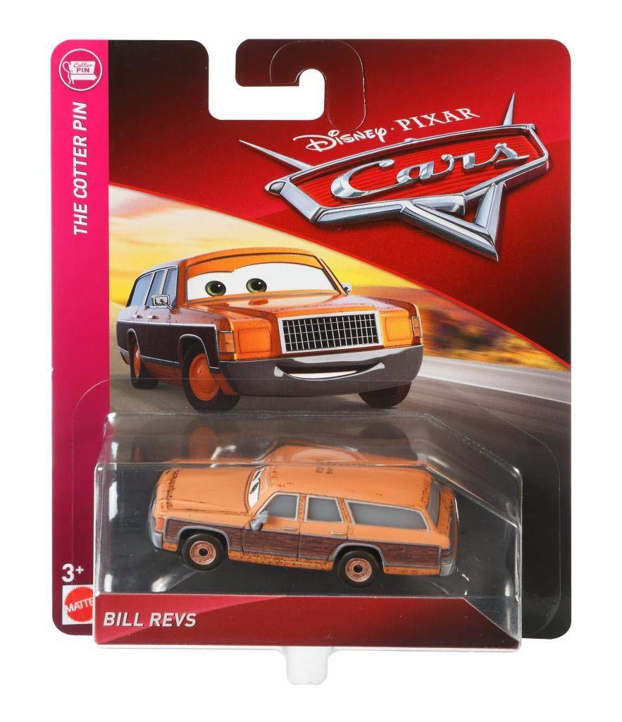 Машинка Disney Cars The Cotter Pin Bill Revs в масштабе 1:55, фото №4