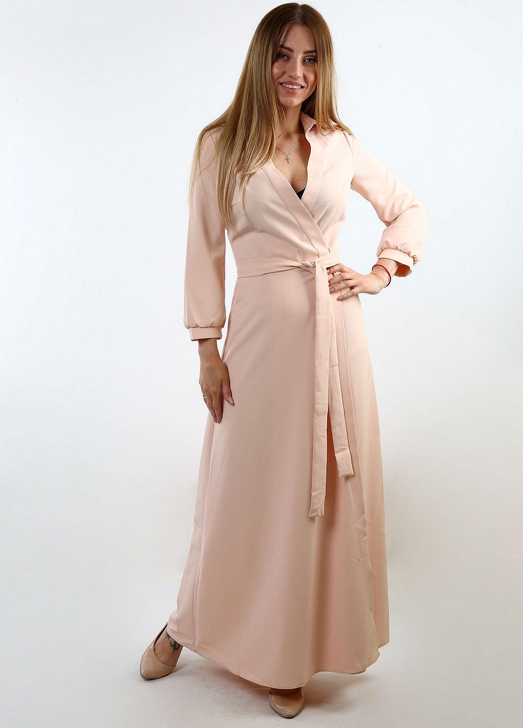 Платье inDresser XS Пудровый (IN-F0230В009Л-Powdery), фото №1