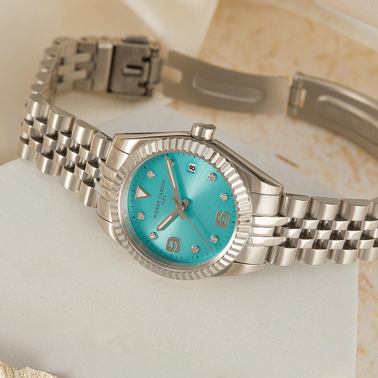 Женские Часы Pierre Cardin Opéra Timbre CF.1012.MS.1 Сталь Синий Синий, синий, Браслет, фото №8