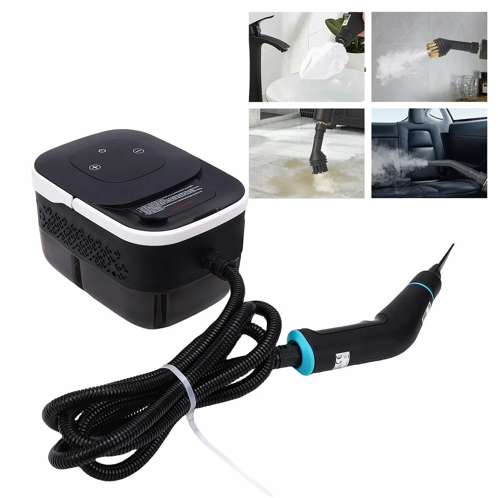 Пароочисник 1500Вт 1250мл 4бар 6 швидкостей ручний переносний, фото №3