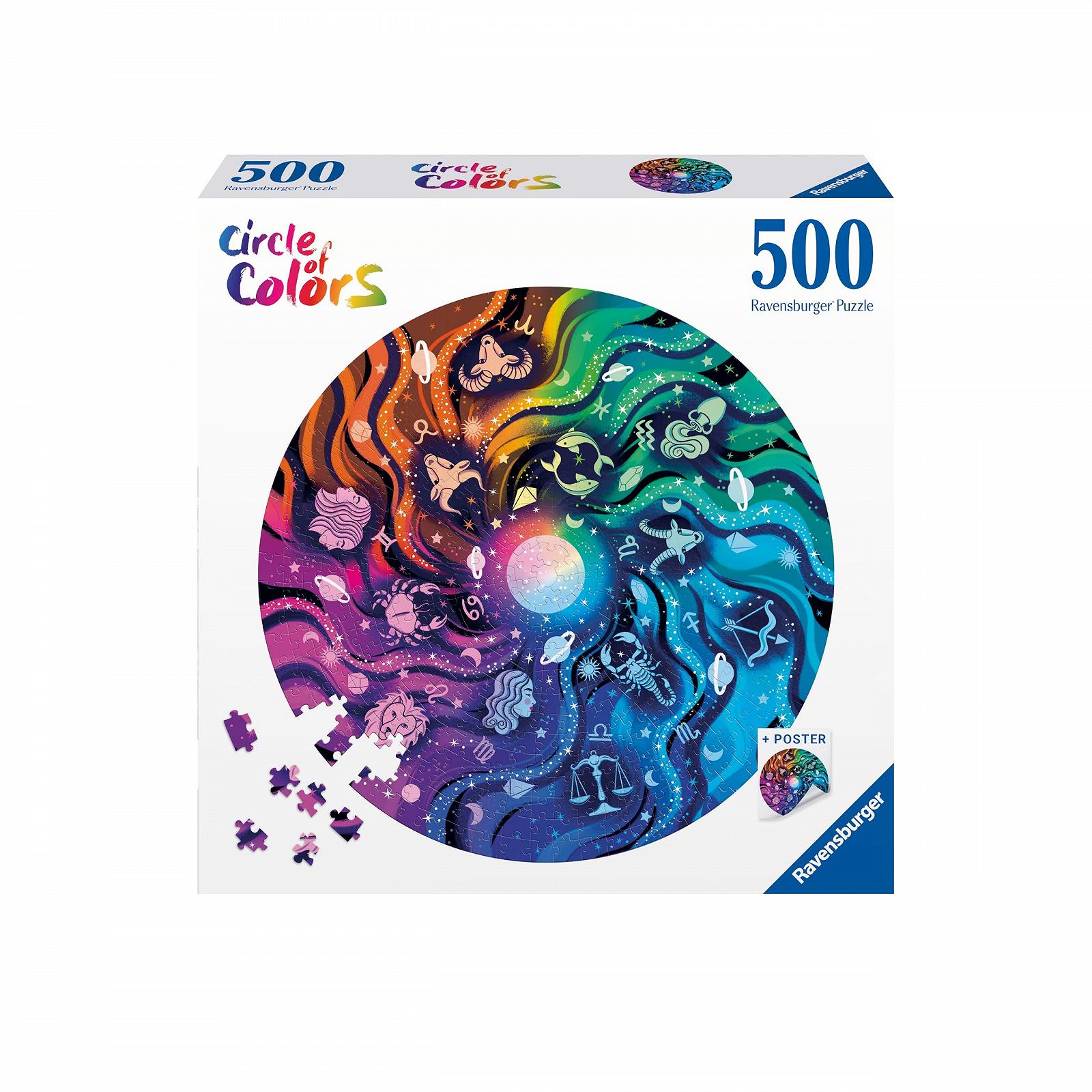 Круглий пазл Ravensburger Circle of Colours Astrology 12200819 500 елементів, фото №2