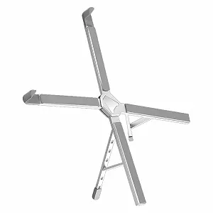 Подставка для ноутбука алюминиевая регулируемая эргономичная с охлаждением USB Type C PD100W адаптером - Фото 1