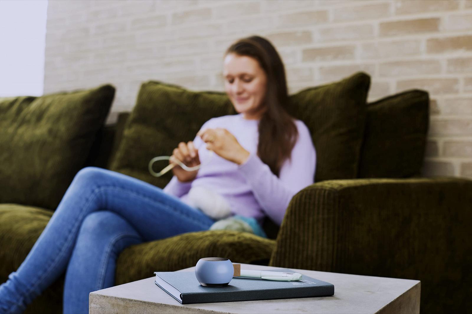 Портативна колонка KREAFUNK aGO Mini Bluetooth TWS Pairing Cloudy Blue, фото №5