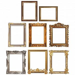 Настенные наклейки HOMSFOU Vintage Photo Frame 8 штук PVC - Фото 1