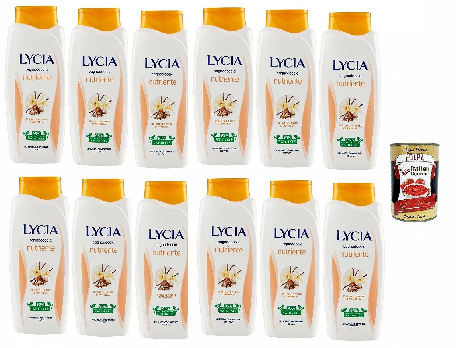 Гель для душу Lycia Shea Butter and Vanilla поживний 750 мл (12 шт.), фото №1