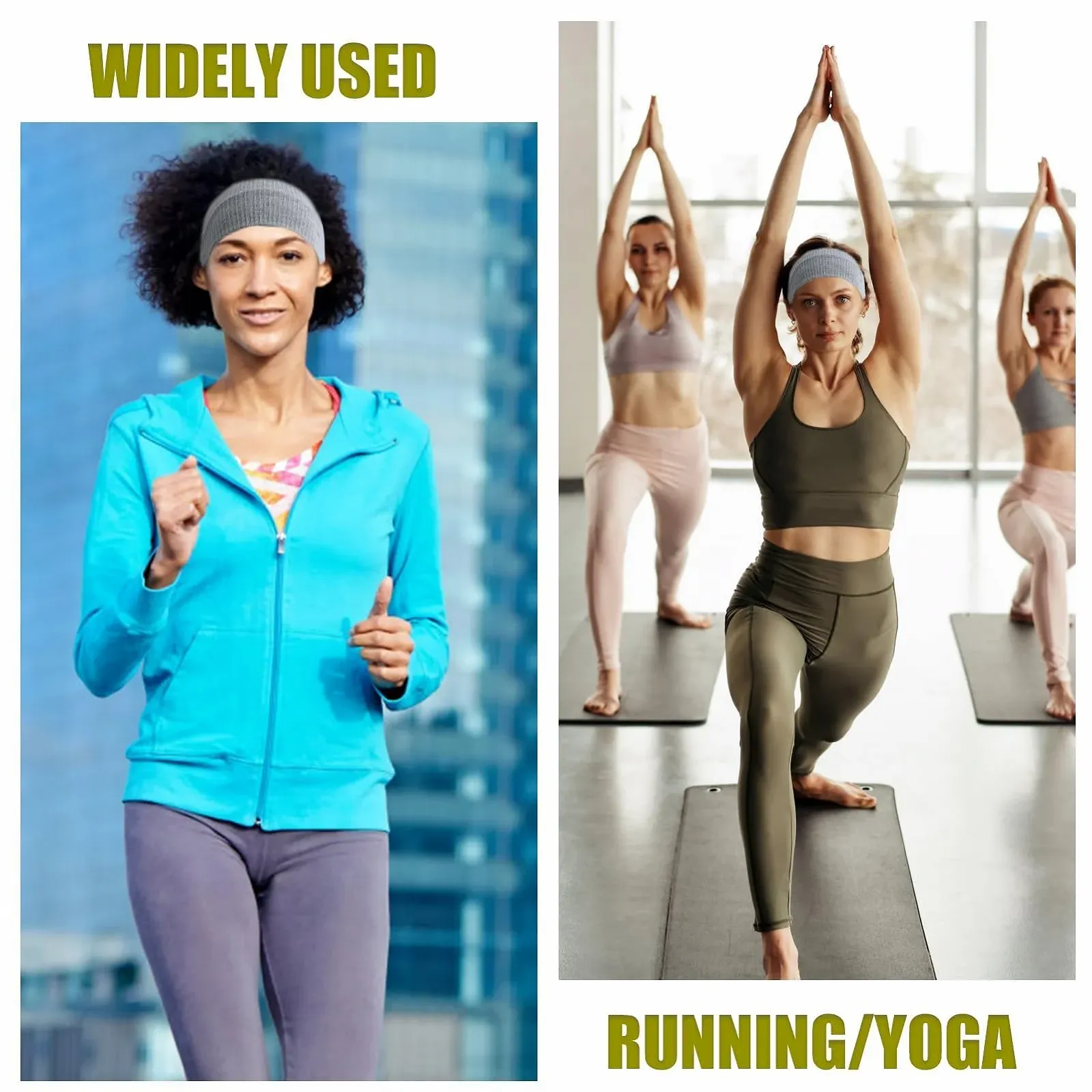 Пов'язка на голову Yoga, набір 3 шт., фото №5 Пов'язка на голову Yoga, набір 3 шт., фото №5