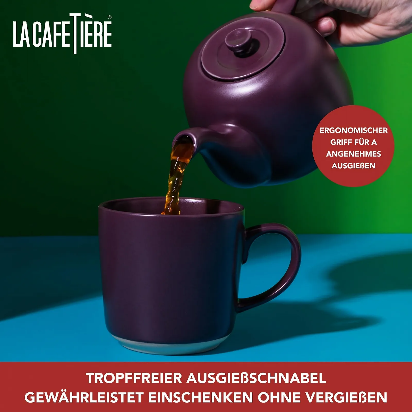 Чайник-заварник La Cafetière Classic Традиционный Фиолетовый 650 мл, фото №4