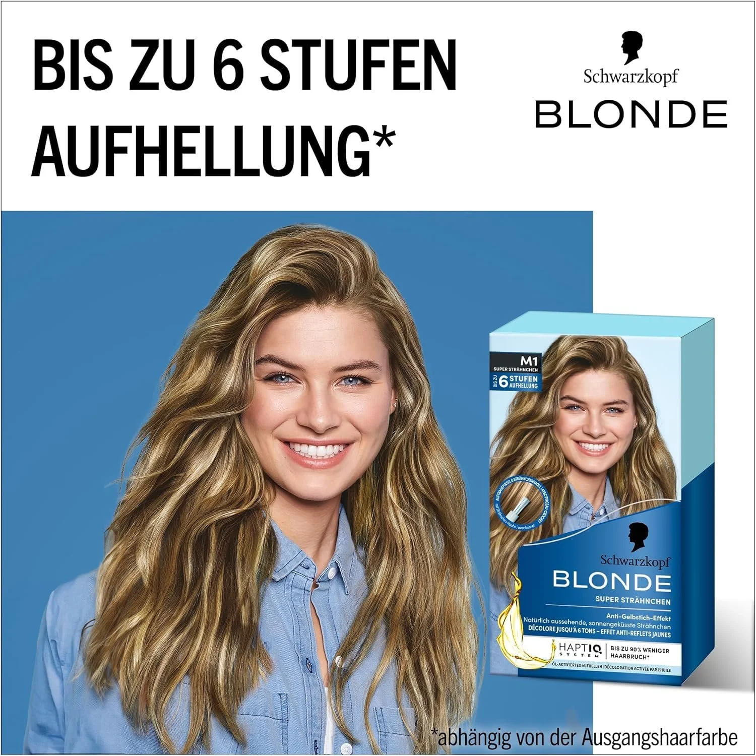 Фарба для волосся Schwarzkopf Blonde M1 Super Highlights, набір для освітлення волосся з HaptIQ System, до 6 рівнів освітлення, фото №6