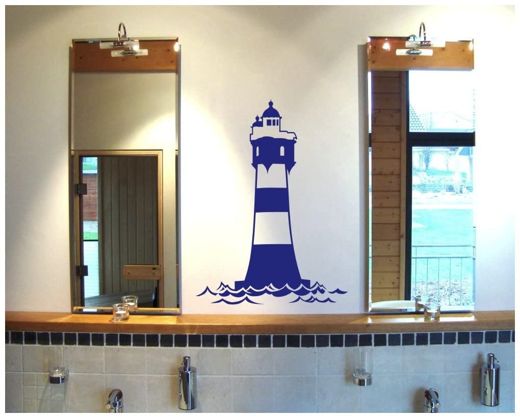 Настінна наклейка Samunshi Маяк Червоний пісок 37 x 50 см Королівський синій, фото №2 Настінна наклейка Samunshi Маяк Червоний пісок 37 x 50 см Королівський синій, фото №2