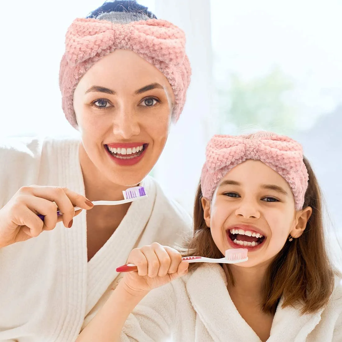Пов'язка Spa Face Headbands Макіяж Волосся Бантик Еластична для Жінок Дівчат Умивання Догляд за Шкірою, фото №5