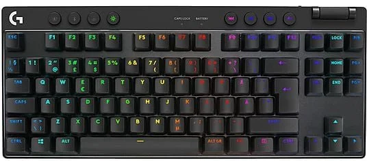 Ігрова бездротова клавіатура Logitech G PRO X TKL LIGHTSPEED / Механічна / USB / Bluetooth / Радіоканал / GX Brown Tactile Switch / RGB підсвітка / UKR / Black (920-012133), фото №1