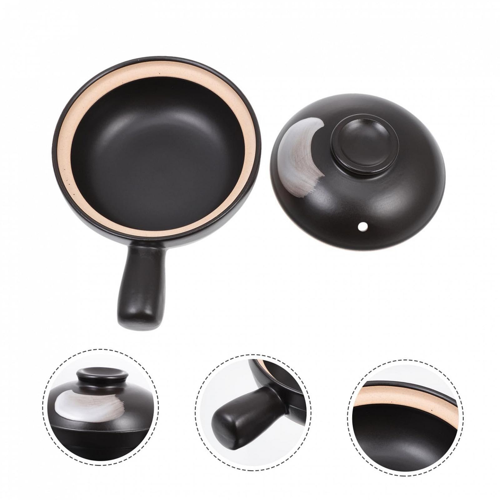 Керамічний ківш Garneck З кришкою З однією ручкою Жаростійкий, фото №2