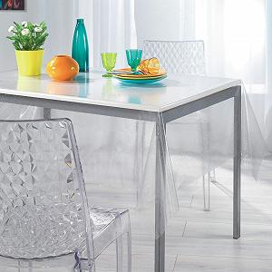 Скатертина Decorline Printed Crystal 15/100e Paillettes Argent 140 x 240 см Срібляста synthetic.ua - Фото 1