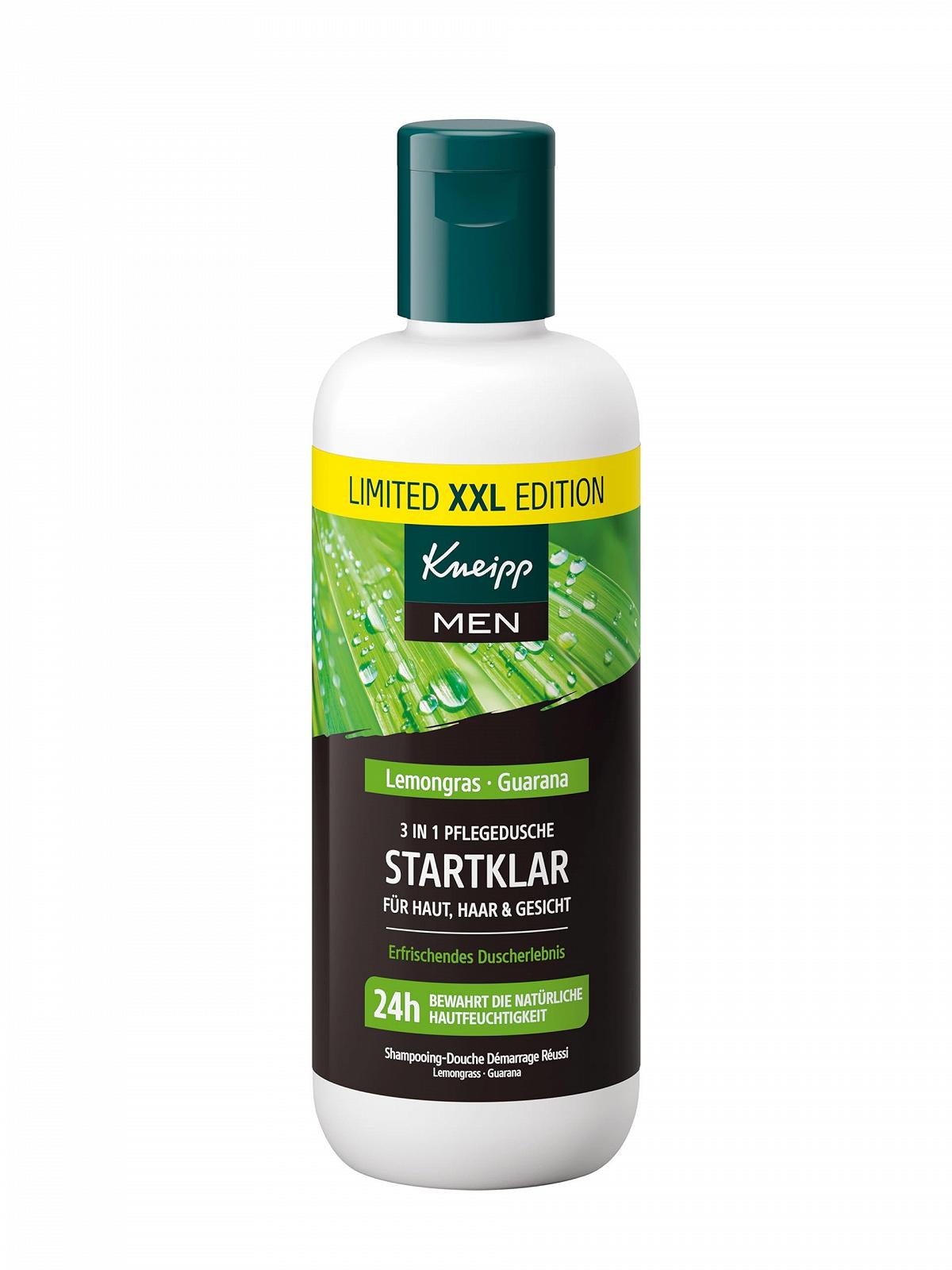 Гель для душу 3-в-1 Kneipp MEN XXL Ready to Go Лемонграс та гуарана 400 мл, фото №1