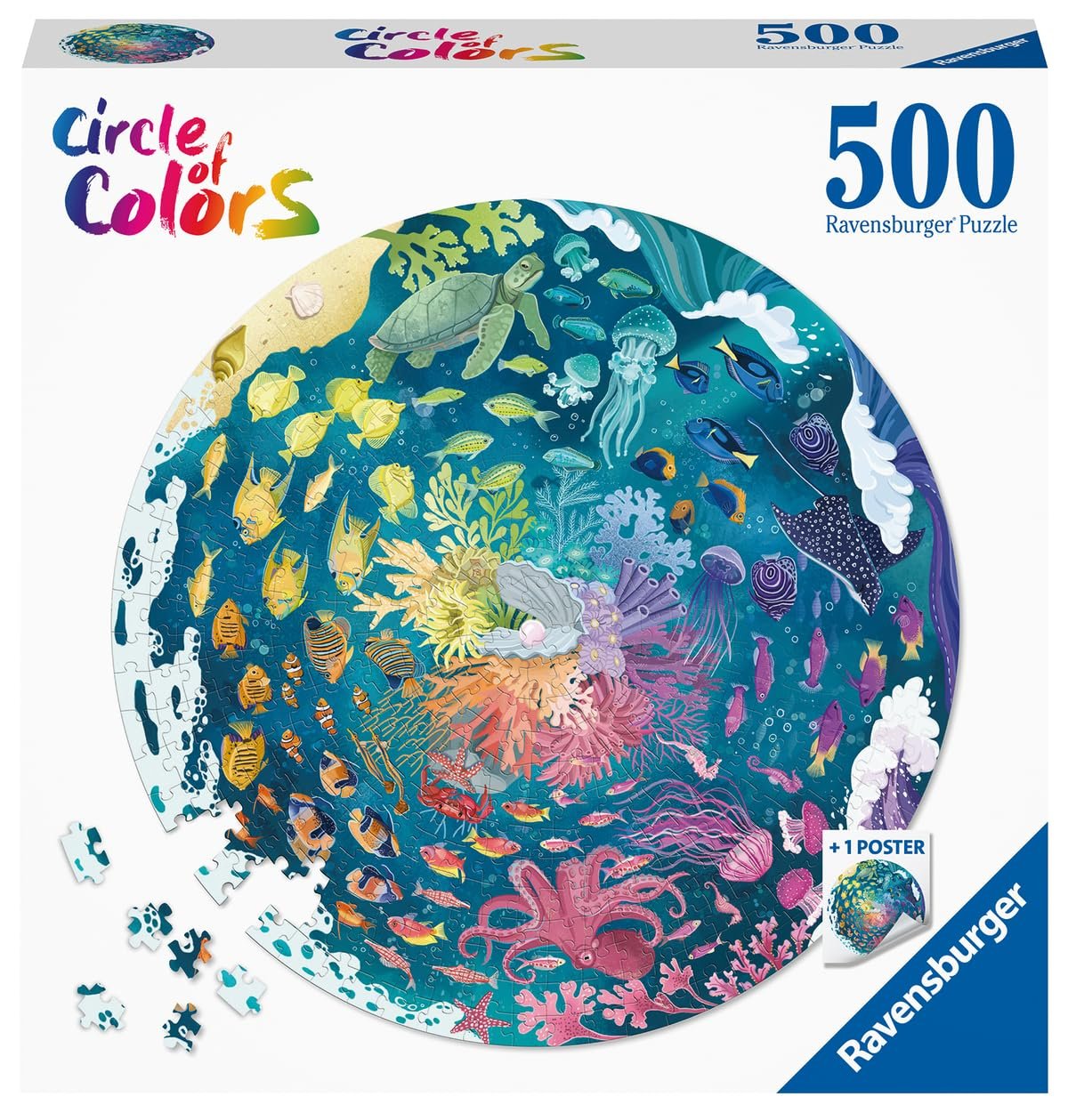 Пазл Ravensburger Circle of Colours Ocean & Submarine 500 деталей 17170, фото №2