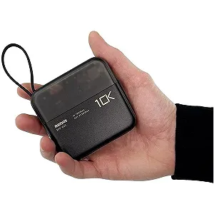 Міні повербанк 10000мАг 22.5W Remax RPP-602 з кабелем Type-C Lightning PD+QC Чорний synthetic.ua - Фото 1