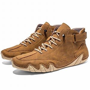 Ботинки Beck Shoes Высокие кожаные ручной работы Водонепроницаемые Легкие Нескользящие Унисекс для хайкинга, кемпинга и вождения, всесезонные synthetic.ua - Фото 1
