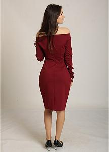 Платье MTP L Бордовый (KO-11-120-Bordo) synthetic.ua - Фото 1