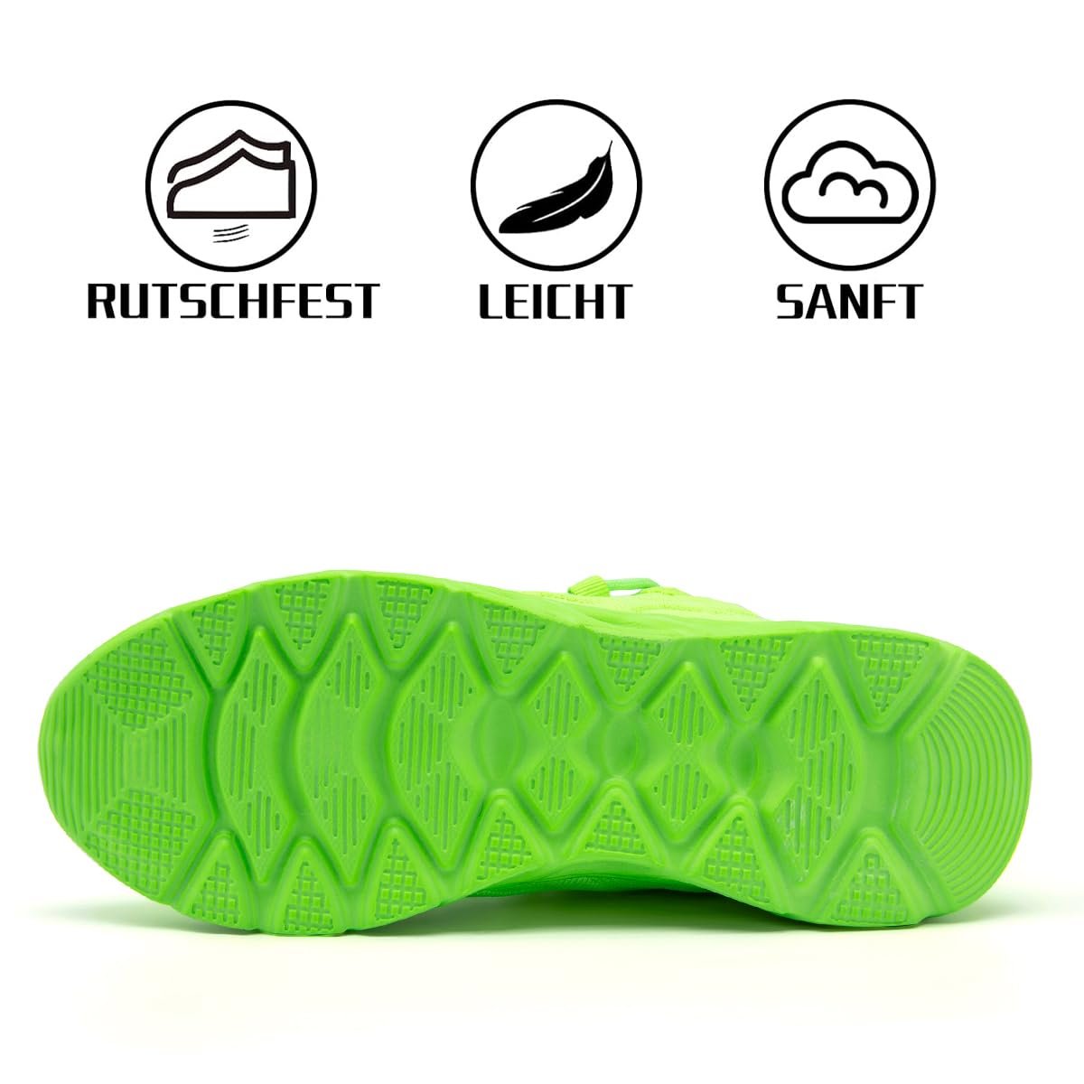 Кросівки Linenghs Світлий флуоресцентний зелений EU 46, фото №4