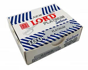 Лезвия для бритвы Lord Platinum 100 штук односторонние synthetic.ua - Фото 1