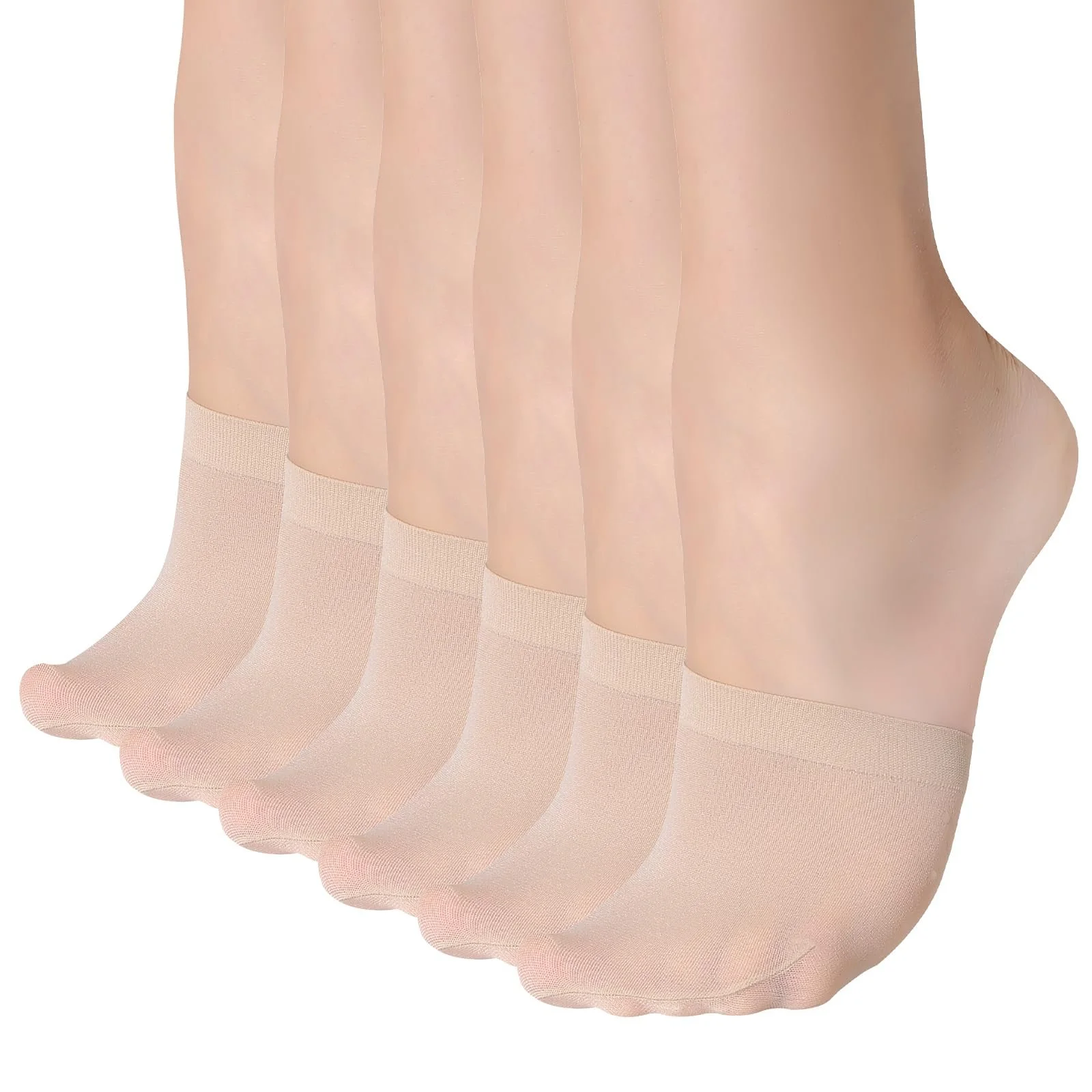 Шкарпетки-пальці MANZI, 6 пар, жіночі, півшкарпетки, фото №1