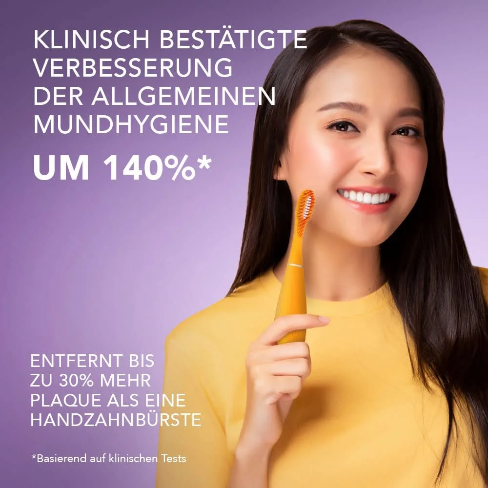 Электрическая зубная щетка FOREO ISSA mini 3 Mango Tango 4-в-1 звуковая силиконовая, фото №3