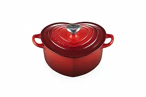 Чугунная форма для запекания Le Creuset 21401200602455 в форме сердца 20 см Cherry Red synthetic.ua - Фото 1