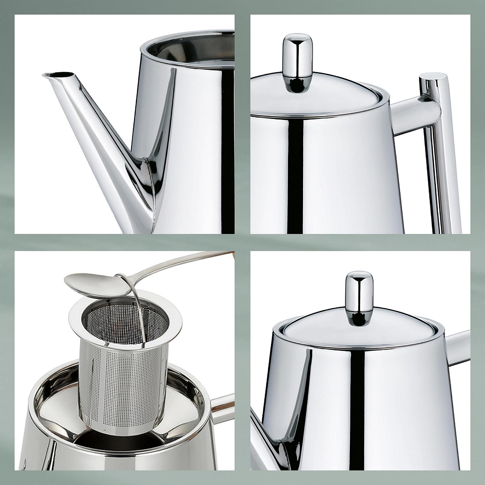 Чайник для заварювання Kela Ancona 11356 з ситечком / Нержавіюча сталь / 1.7 л / Сріблястий, фото №4