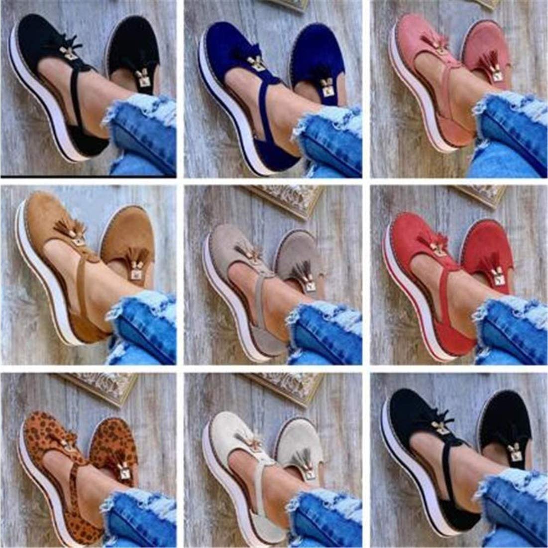 Сандалии Женские на платформе Замшевые с кистями Закрытый носок, фото №8