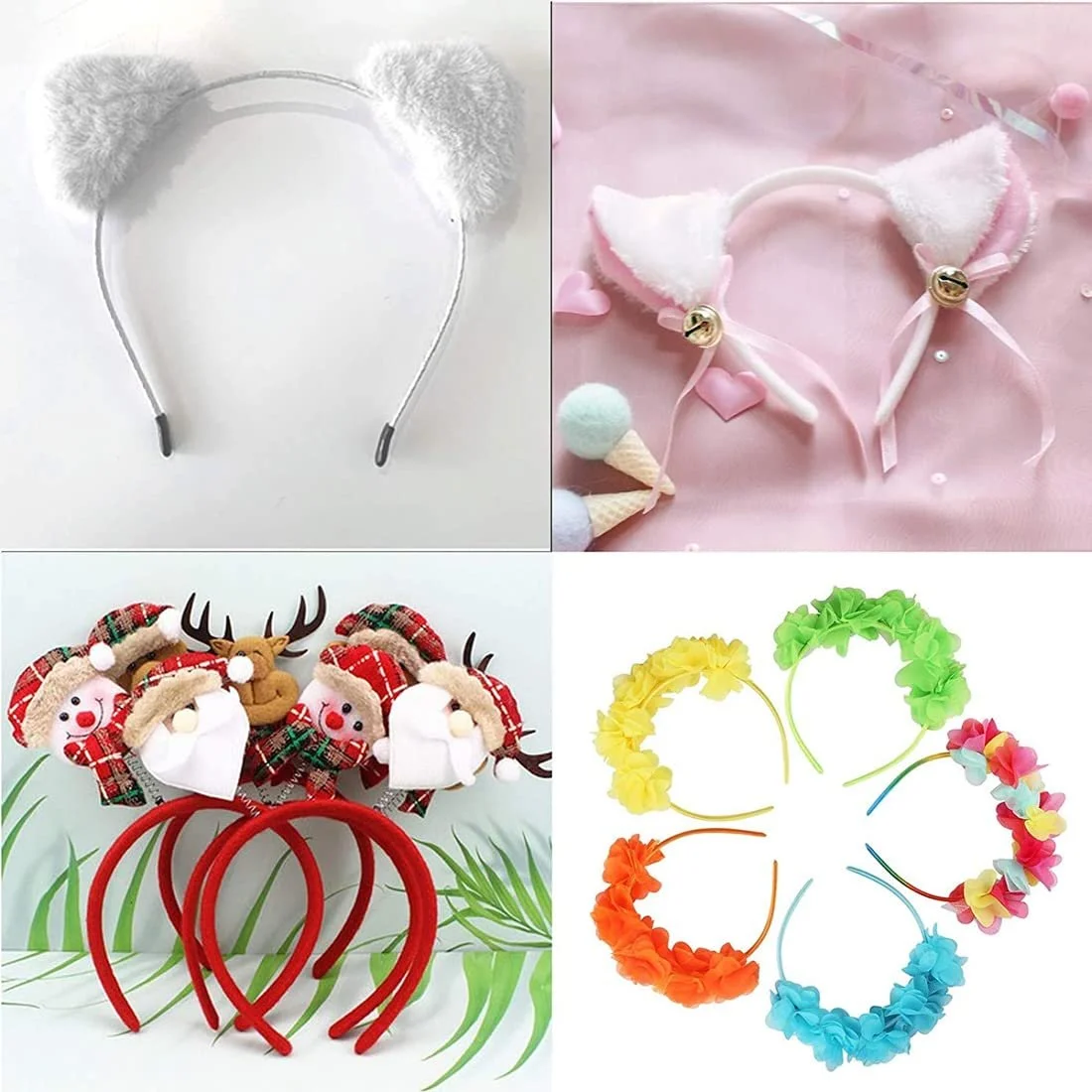 Набор атласных обручей, фото №4