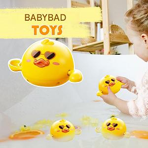 Заводна іграшка для ванни Качка в сонцезахисних окулярах synthetic.ua - Фото 1