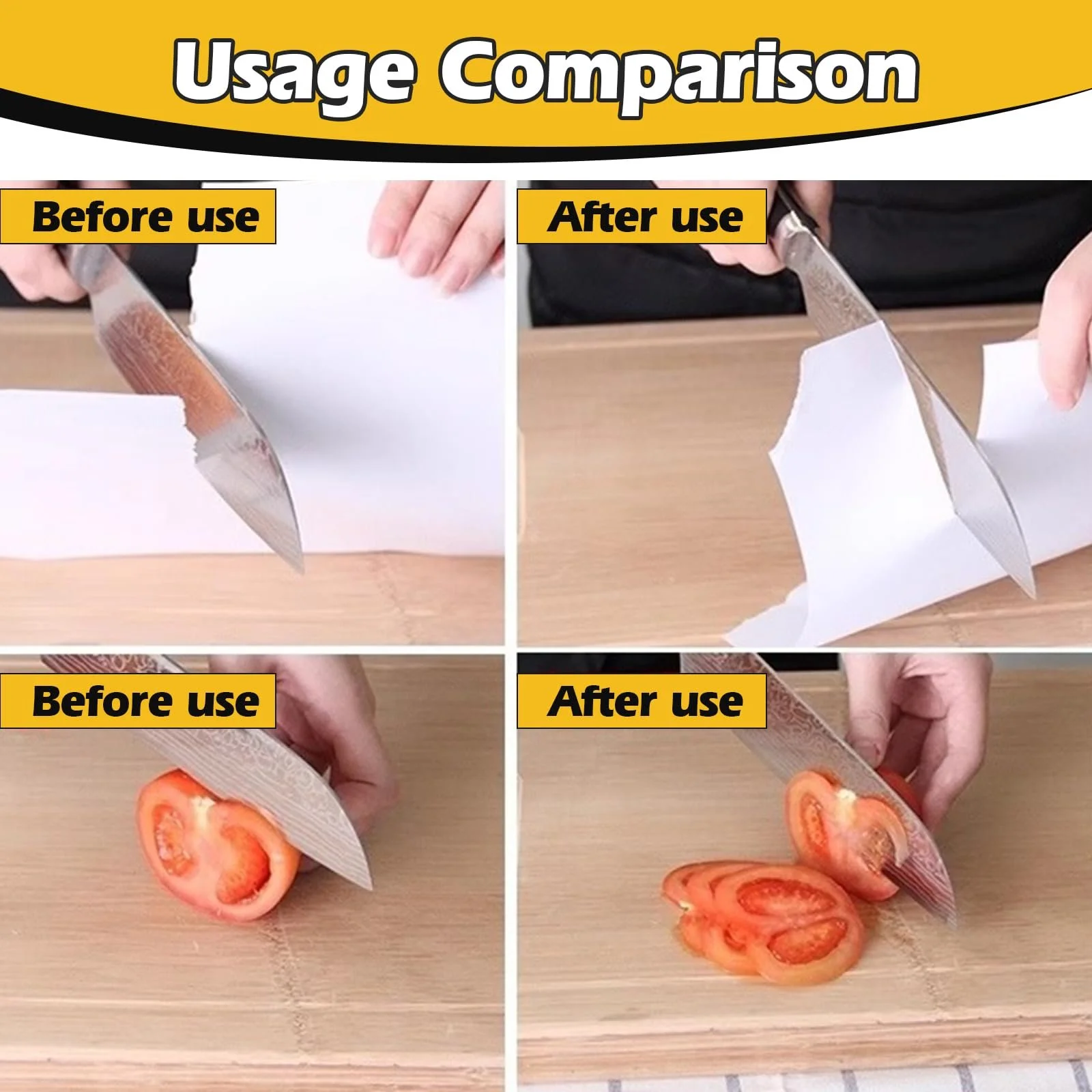 Точилка для кухонних ножів 4-в-1 Tungsten Steel Ceramic, фото №6