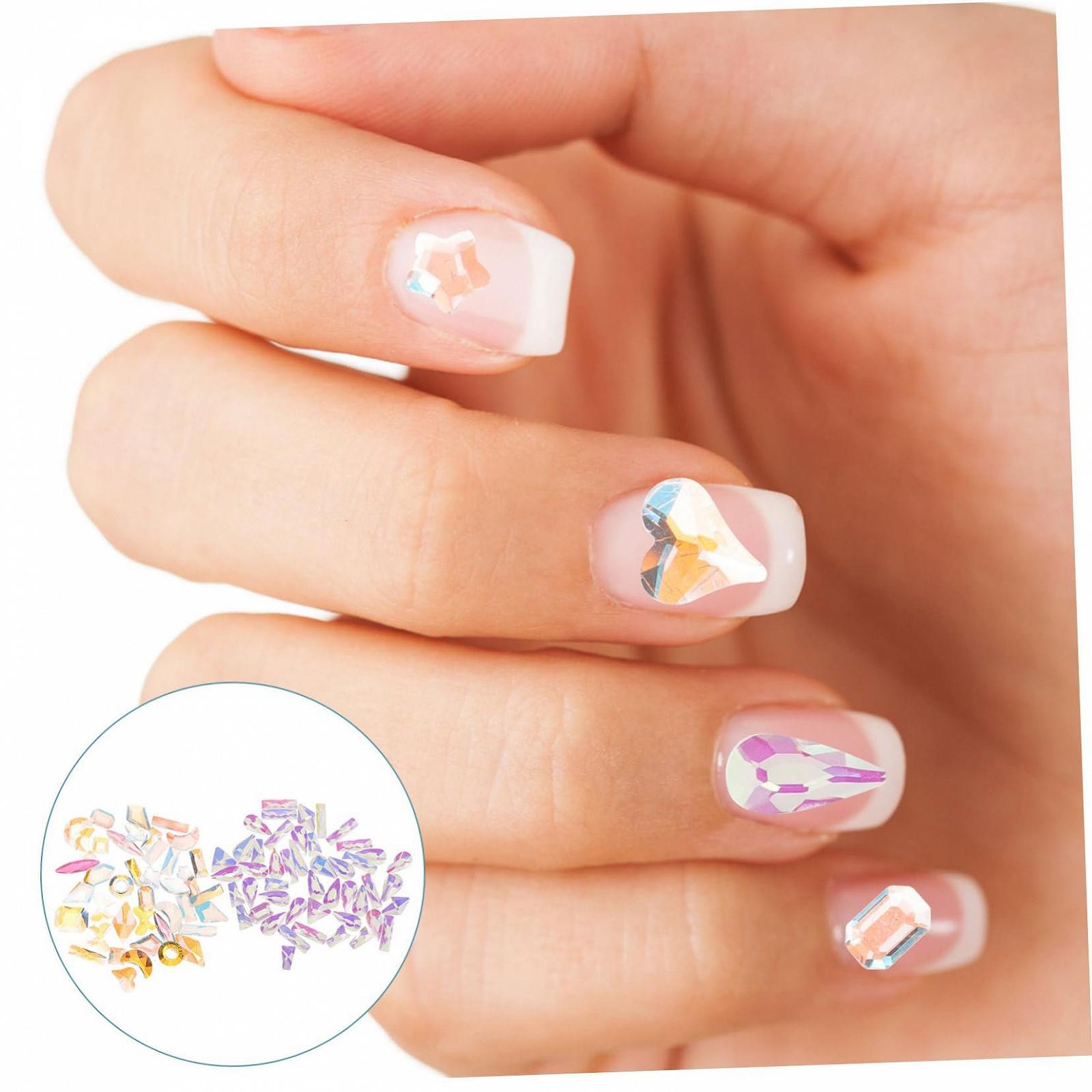 Набор страз для ногтей (2 коробки) для гелевых ногтей, украшения для ногтей, аксессуары для маникюра, подвески для ногтей, фото №7