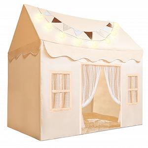 Тент SYNCFUN Детский Игровой для Дома с Ковриком и Фонариками 130 x 89 x 133 см - Фото 1
