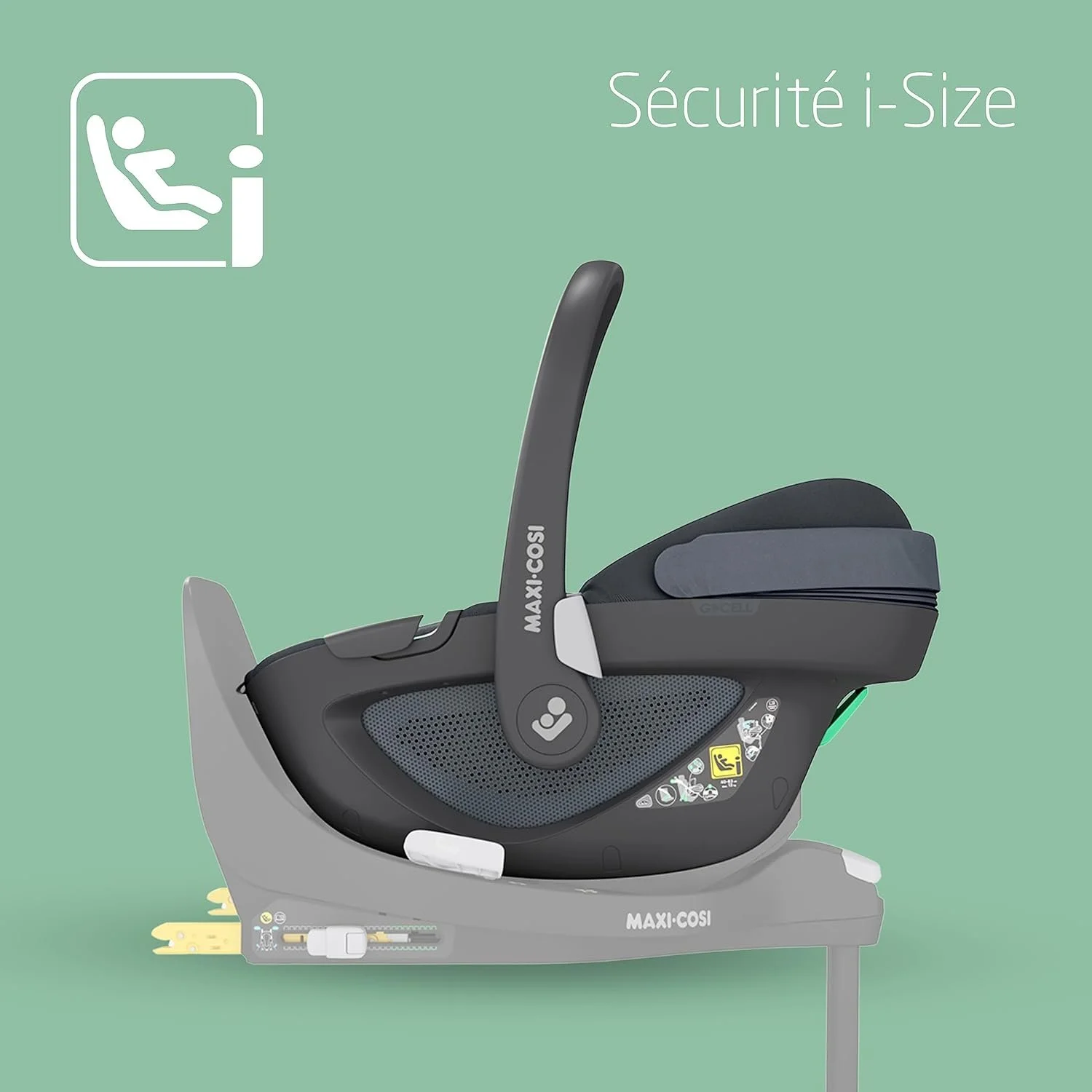 Дитяче автокрісло Maxi-Cosi Pebble 360 / Бічний захист G-Cell / ClimaFlow Comfort / 0-15 місяців / Essential Graphite, фото №4 Дитяче автокрісло Maxi-Cosi Pebble 360 / Бічний захист G-Cell / ClimaFlow Comfort / 0-15 місяців / Essential Graphite, фото №4