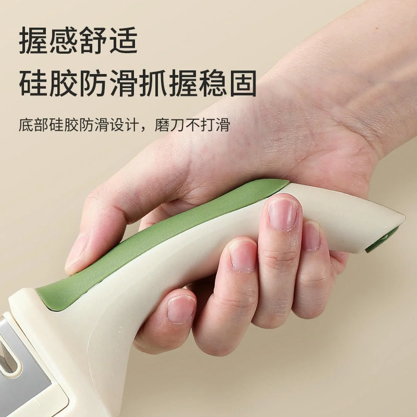 Точилка для кухонних ножів ручна швидка з ергономічною ручкою, фото №5